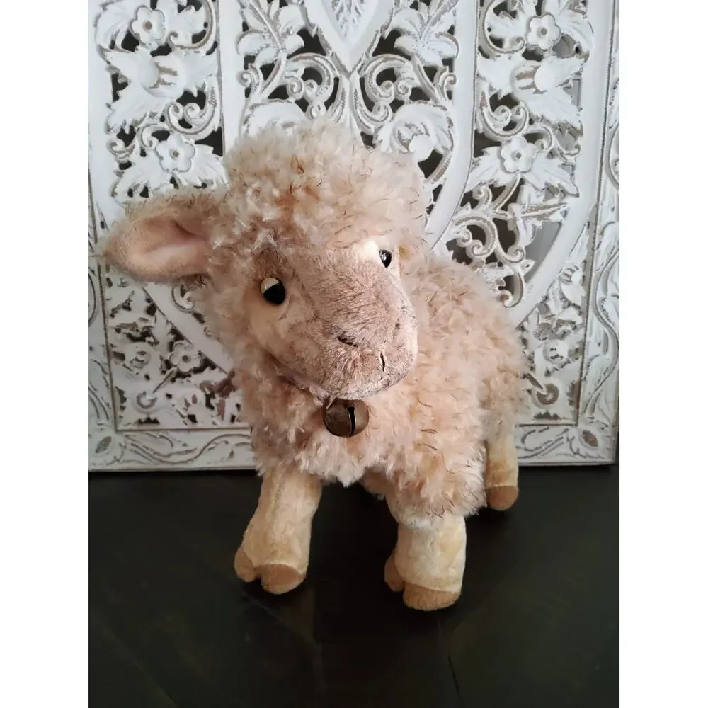 Set of Plush Sheep Decor Soft Farmhouse Style Animals